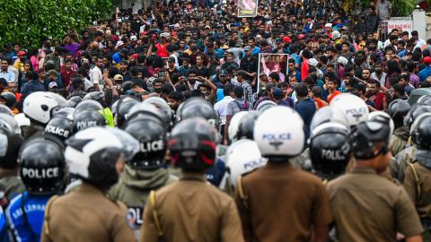 Columbo Sri Lanka Protest Students