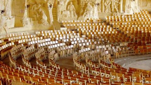 Coptic cave church in Egypt. (Amy Nelson via Getty Images) 