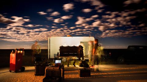 Airmen pilot an unmanned aerial system at Melrose Air Force Range on September 27, 2023. (DVIDS)