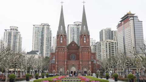 St. Ignatius Cathedral on March 19, 2023, in Shanghai. (Zhe Ji via Getty Images)