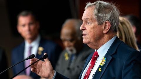 U.S. Rep. Joe Wilson (R-SC) speaks during a news conference hosted by members of the Congressional Ukraine Caucus at the Capitol on February 24, 2025 in Washington, DC. (Getty Images)