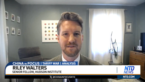 Riley Walters appears on NTD TV to discuss US-Japan trade negotiations and tariffs.