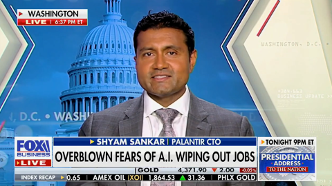Shyam Sankar on Fox business 
