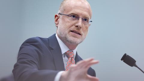 Brendan Carr, Chairman of the Federal Communications Commission, testifies before the House Committee on Appropriations on Capitol Hill on May 21, 2025, in Washington,DC. (Getty Images) Share to Twitter