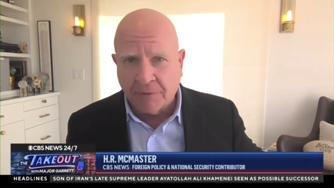 H.R McMnaster on CBS march 2026