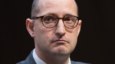 Noah Phillips testifies during a Senate Commerce, Science, and Transportation Committee confirmation hearing in Hart Building on February 14, 2018. (Tom Williams/CQ Roll Call)