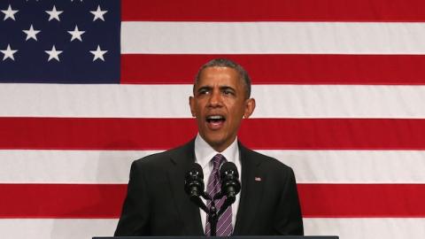 U.S. President Barack Obama at the Ronald Regan Building and International Trade Center, June 25, 2014 in Washington, DC. (Mark Wilson/Getty Images)