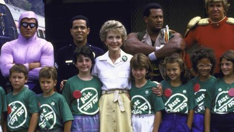 First Lady Nancy Reagan at 'Just Say No' rally against drugs. (Cynthia Johnson/The LIFE Images Collection/Getty Images)