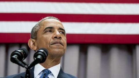 U.S. President Barack Obama speaks about the Iran nuclear agreement August 5, 2015 (Photo by Pete Marovich-Pool/Getty Images)