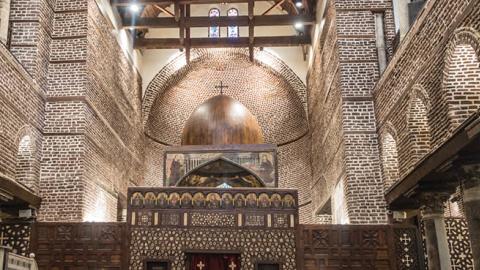 Saints Sergius and Bacchus Church, also known as Abu Serga, Also known as Cavern Church. Coptic Cairo. Egypt. 4th century