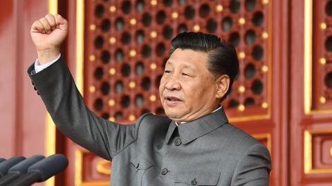 Xi Jinping at a ceremony marking the 100th anniversary of the founding of the CPC (Photo by Xie Huanchi/Xinhua via Getty Images)