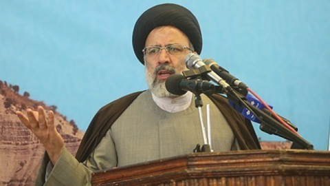 Iranian President Ebrahim Raisi in Ilam on May 3, 2017. (Wikimedia Commons)