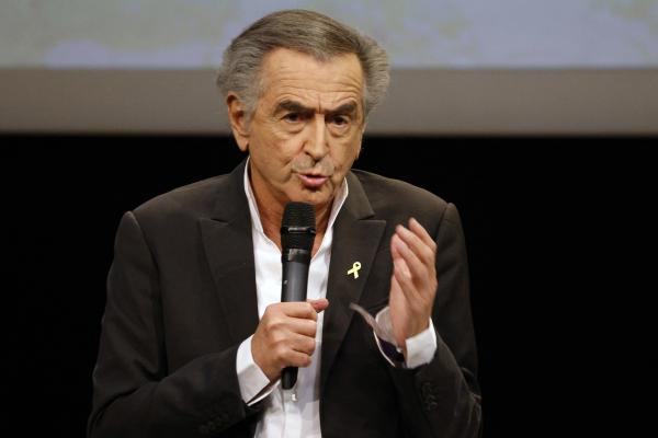 French philosopher and writer Bernard-Henri Levy speaks during an evening against the rise of antisemitism in Europe on June 3, 2024, in Paris. (Geoffroy Van Der Hasselt/AFP via Getty Images)