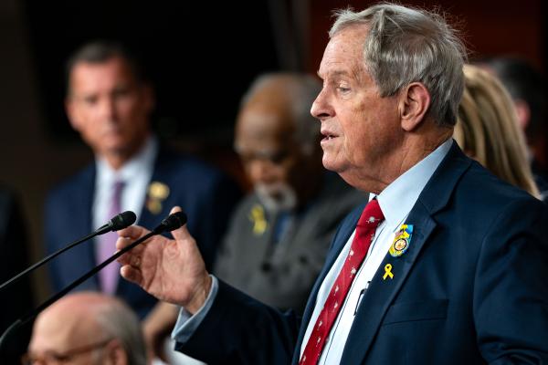 U.S. Rep. Joe Wilson (R-SC) speaks during a news conference hosted by members of the Congressional Ukraine Caucus at the Capitol on February 24, 2025 in Washington, DC. (Getty Images)