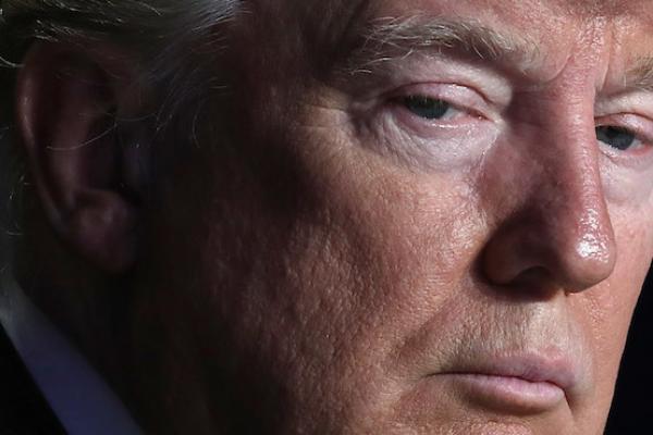 U.S. President Donald Trump listens to remarks at the National Prayer Breakfast February 2, 2017 in Washington, DC. (Win McNamee/Getty Images)