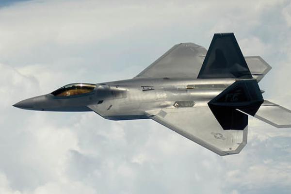 A 1st Fighter Wing's F-22 Raptor from Joint Base Langley-Eustis, VA. (DVIDS)